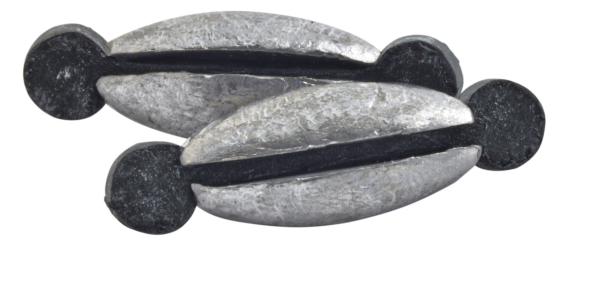 Danielson TL00 Rubbercore Twist Lock Sinker 1/8oz Size 00 6pk