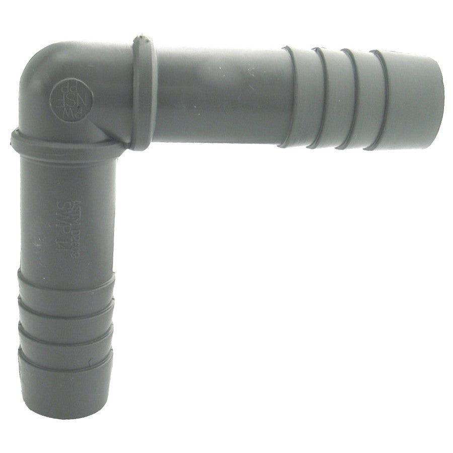 1/2" 90 Degree Poly Insert Elbow