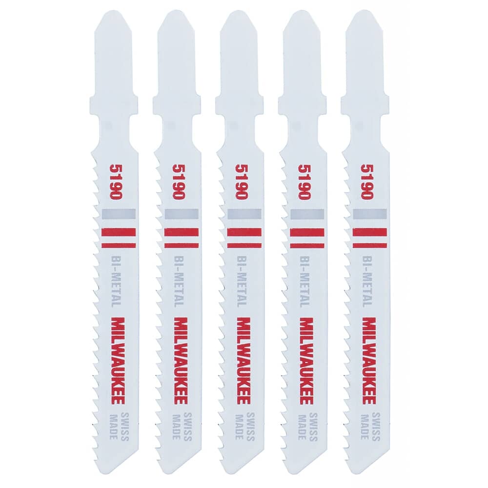 3" 14 Tooth T-Shank Jigsaw Blades for Metal Cutting - 5 Pack