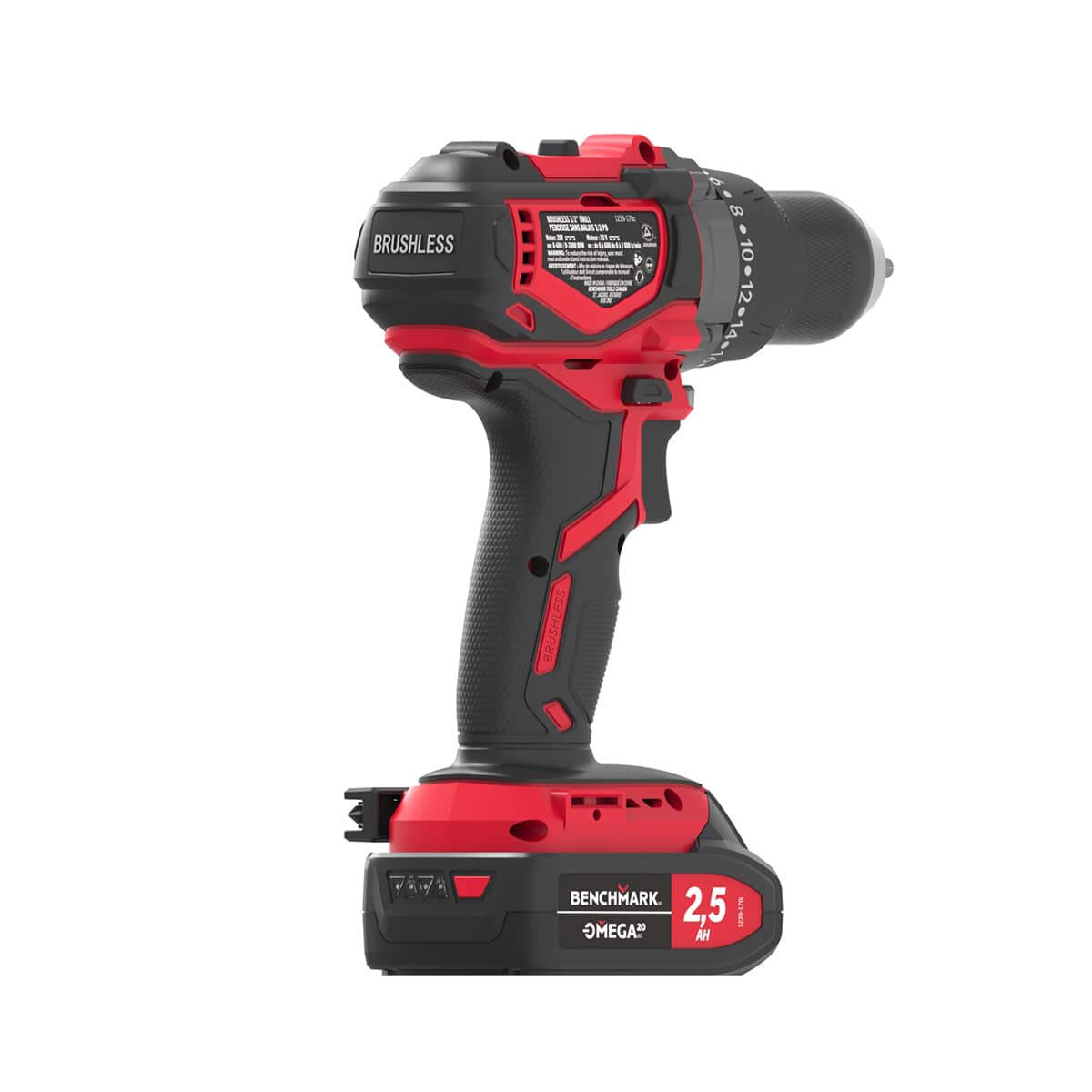 20V Max 1/2" Cordless Drill Driver Kit - with Battery, Charger & Tool Bag