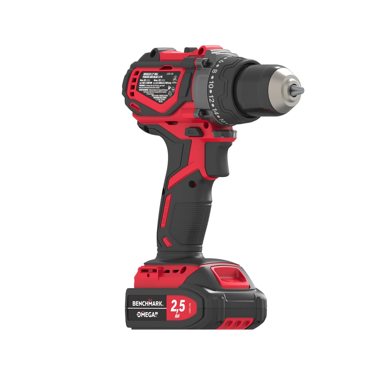 20V Max 1/2" Cordless Drill Driver Kit - with Battery, Charger & Tool Bag
