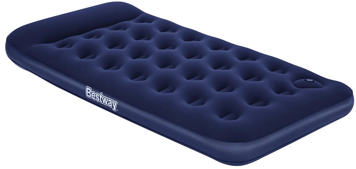 Bestway 67224 Airbed, Single High Twin w/BI foot pump 74"x39"x11"