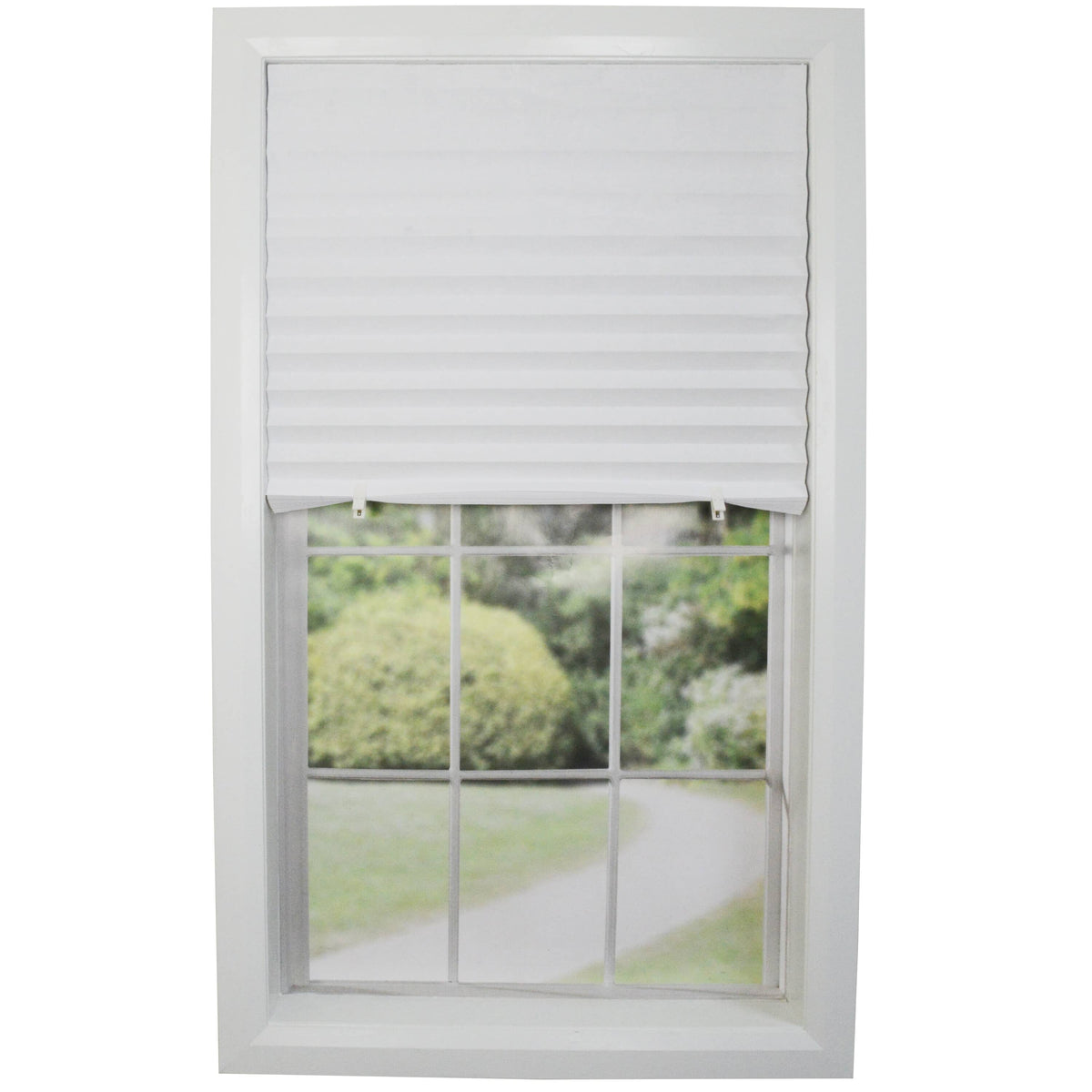 48" x 72" TempShade White Cordless Fabric Window Blind