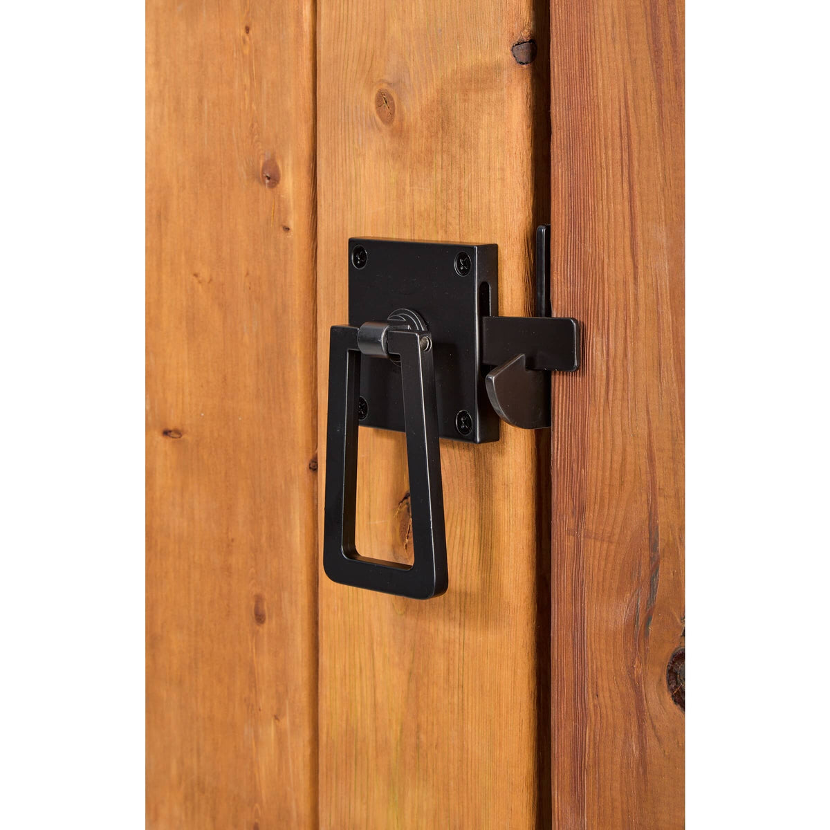 Ornamental Ring Latch - Black