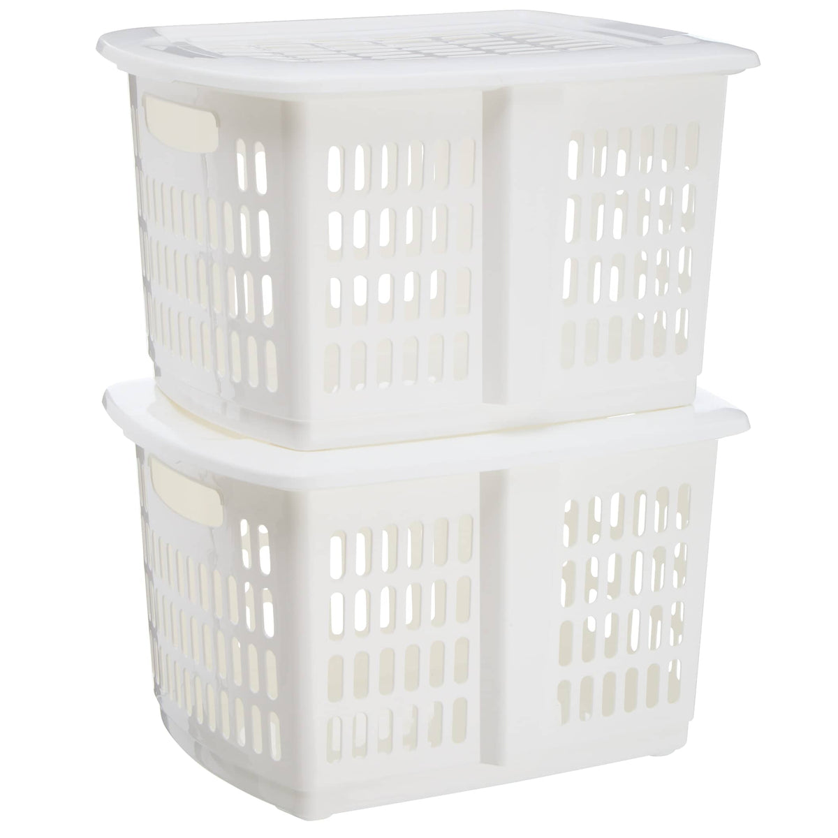 24L Storage Box with Cover - 2 Pack