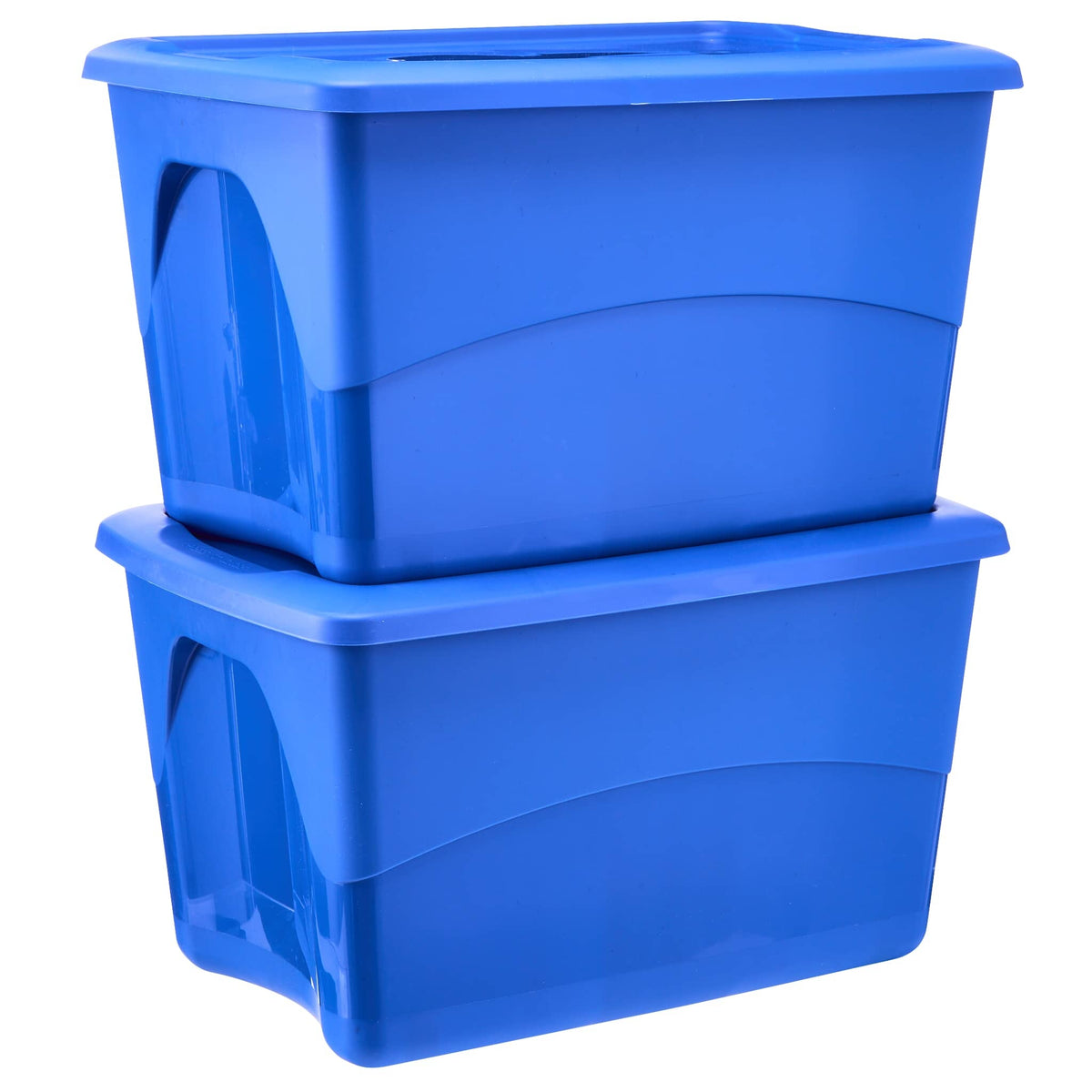 37L Storage Box with Cover - 2 Pack