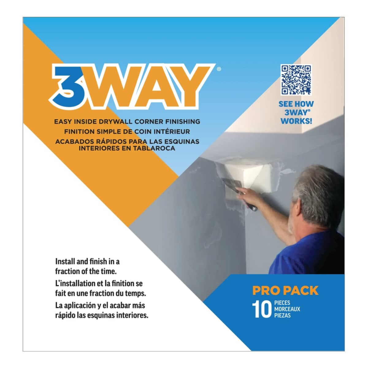 Prefabricated Inside Paper Drywall Corners - 5 Pack