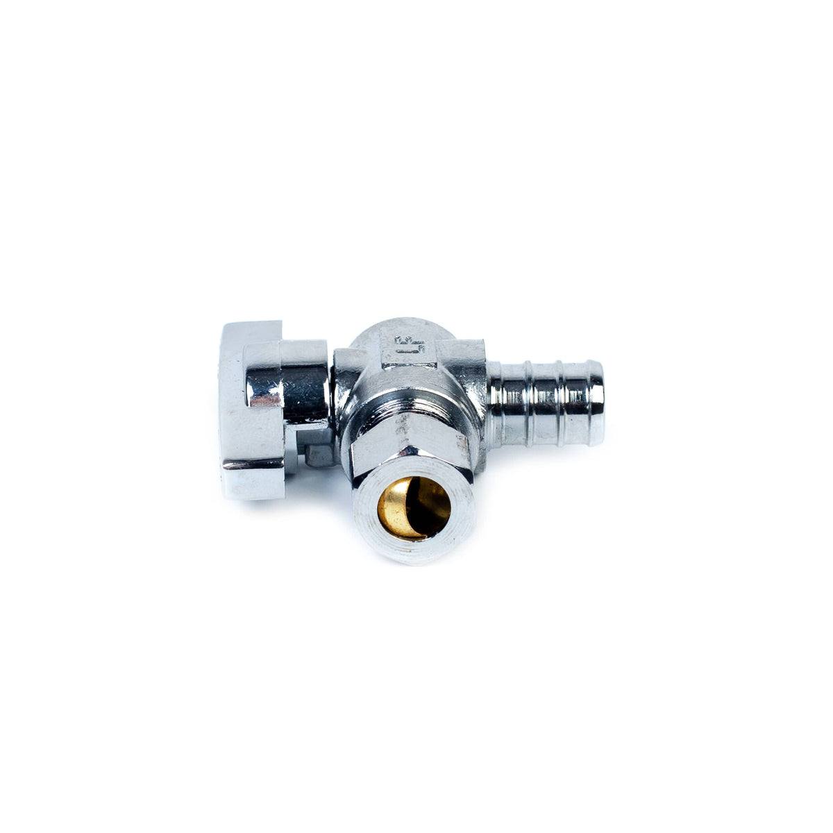 1/2" PEX x 3/8" Compression Quarter-Turn Angle Stop Valve