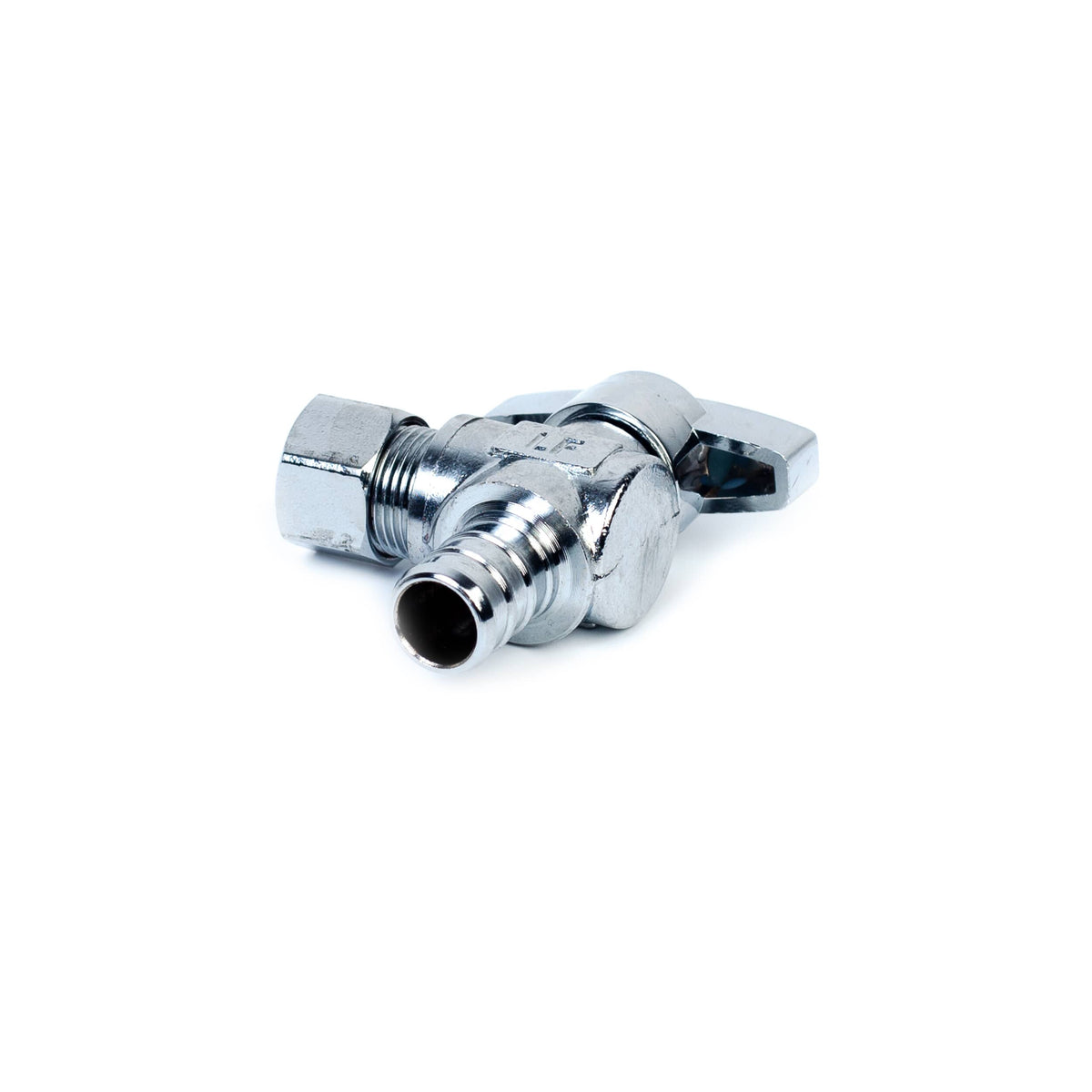 1/2" PEX x 3/8" Compression Quarter-Turn Angle Stop Valve