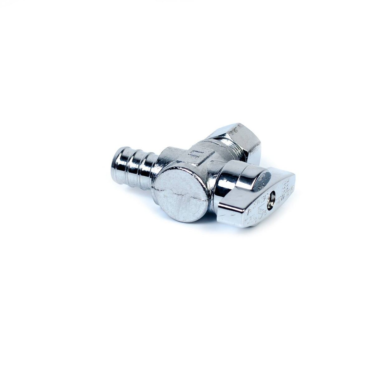 1/2" PEX x 3/8" Compression Quarter-Turn Angle Stop Valve