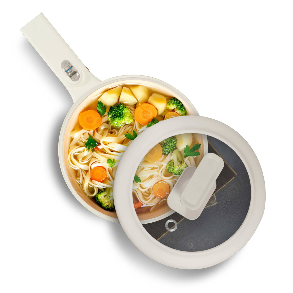 White Electric Cooker - 1.5 L