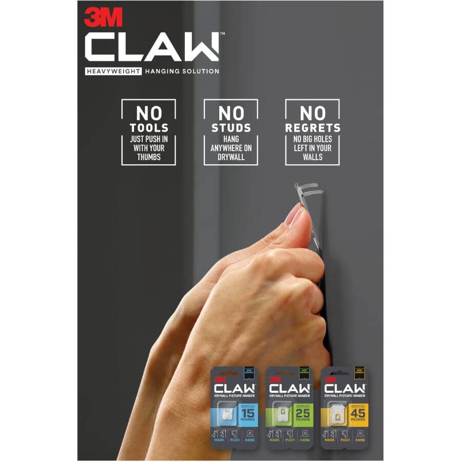 CLAW Drywall Picture Hanger - 25 lb