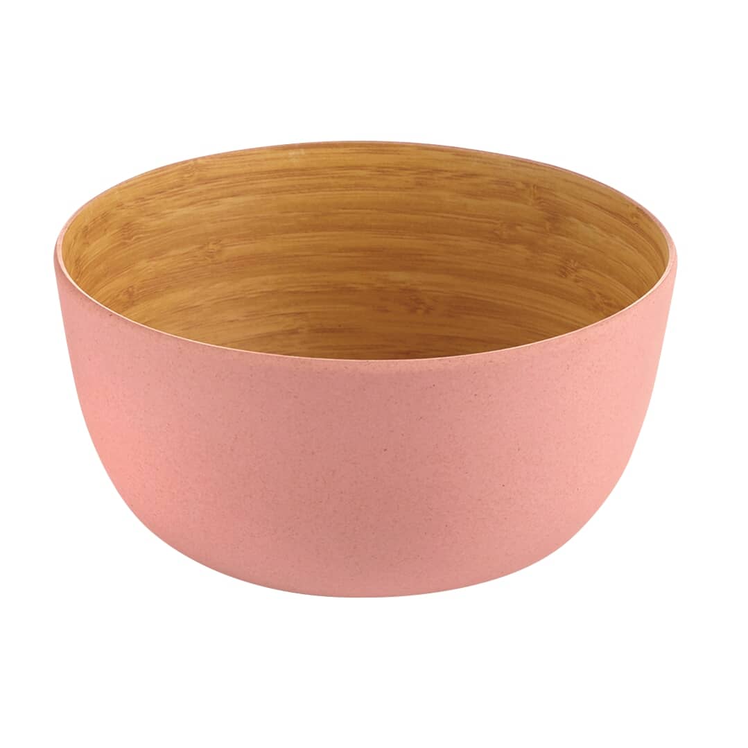 14cm Bamboo Dinner Bowl, Pink