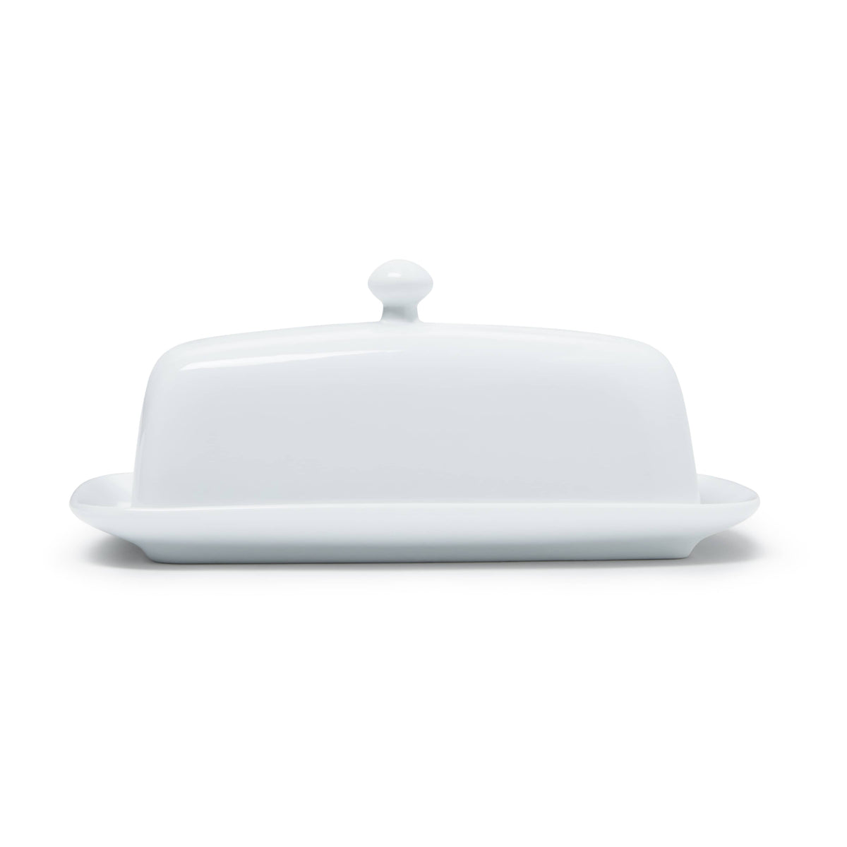 Butter Dish with Cover - White