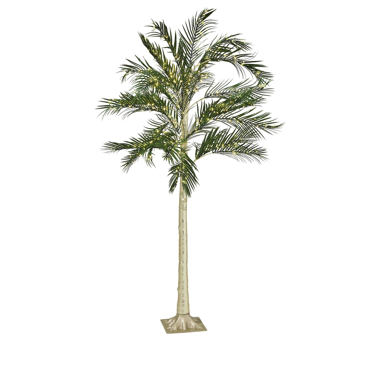 7' Lighted Palm Tree - 600 Warm White LED Lights