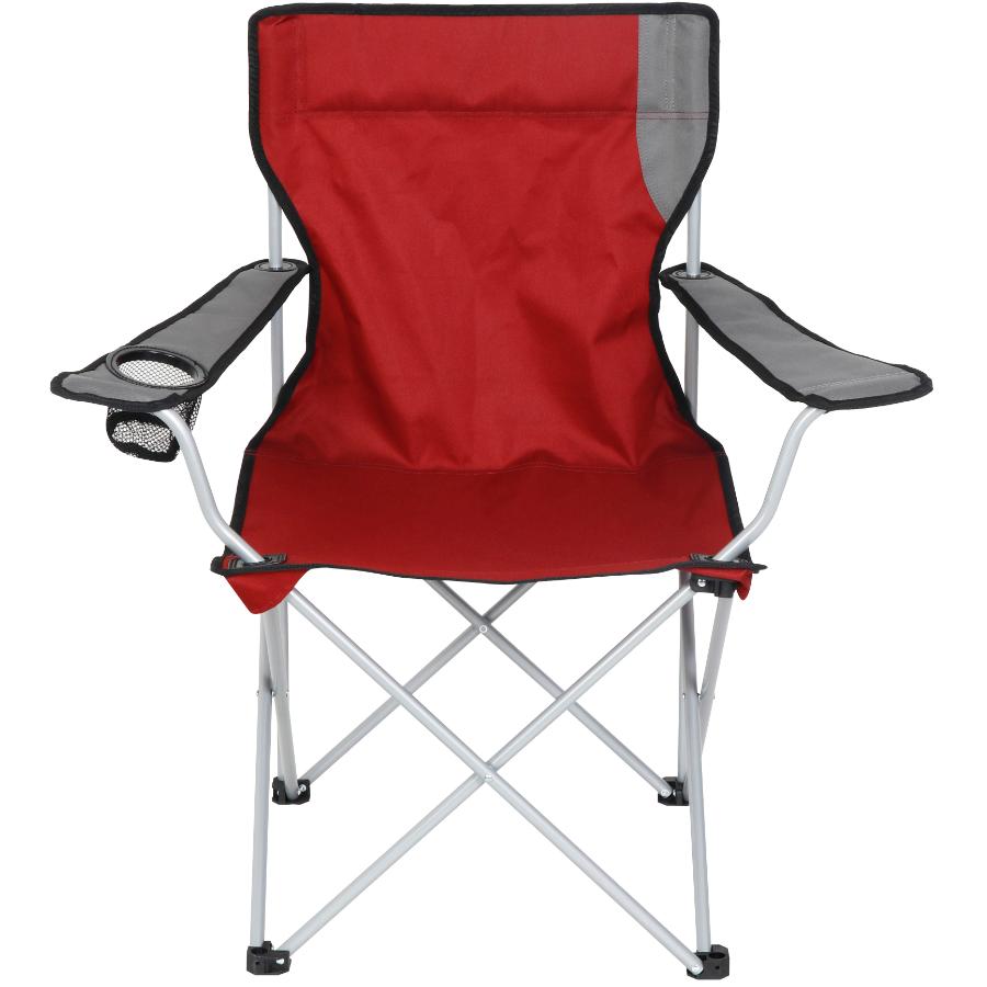 Maroon Deluxe Adult Folding Camping Chair