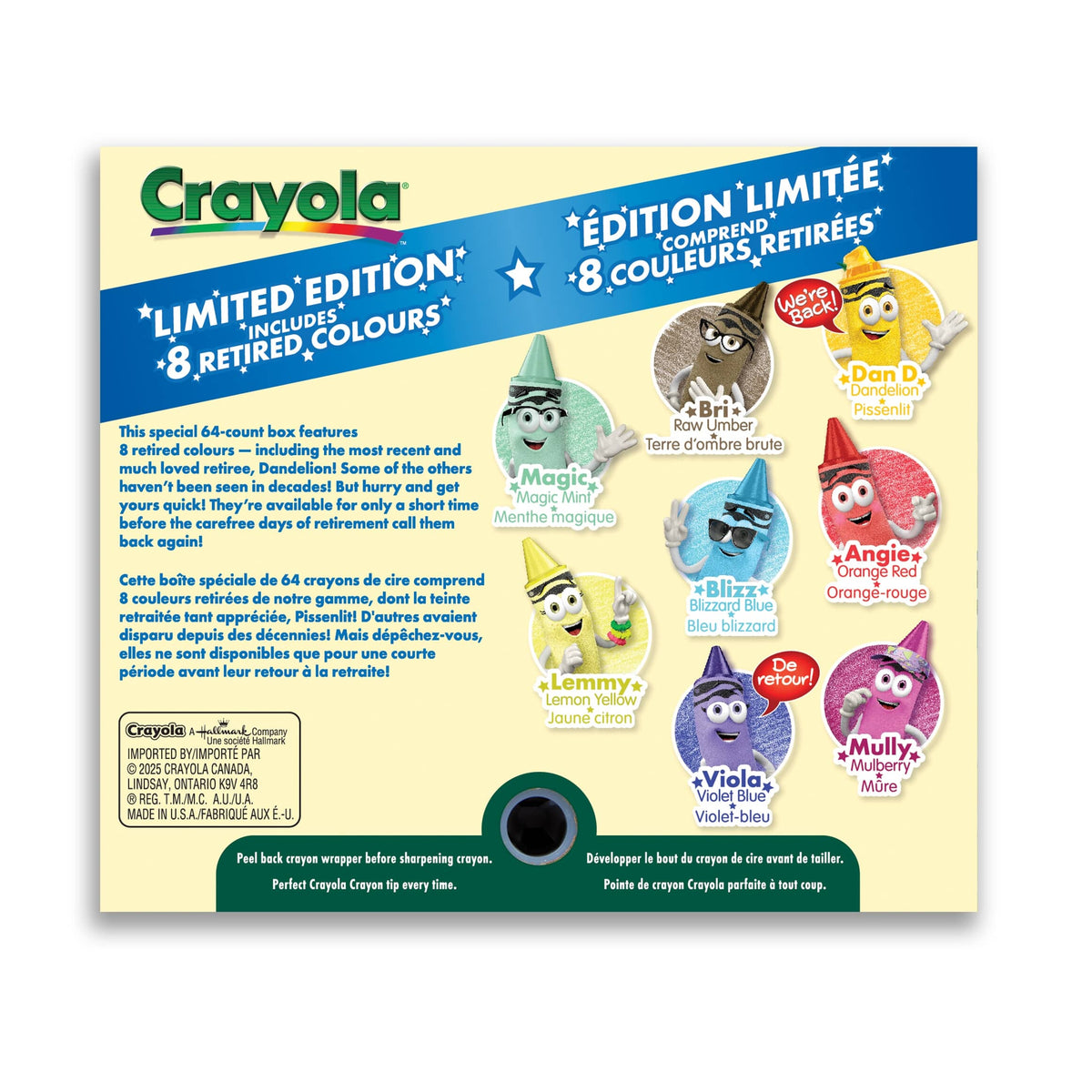 Classic Crayons with Sharpener - 64 Pack