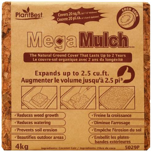 2.5 Cu. Ft. Mega Mulch - Natural
