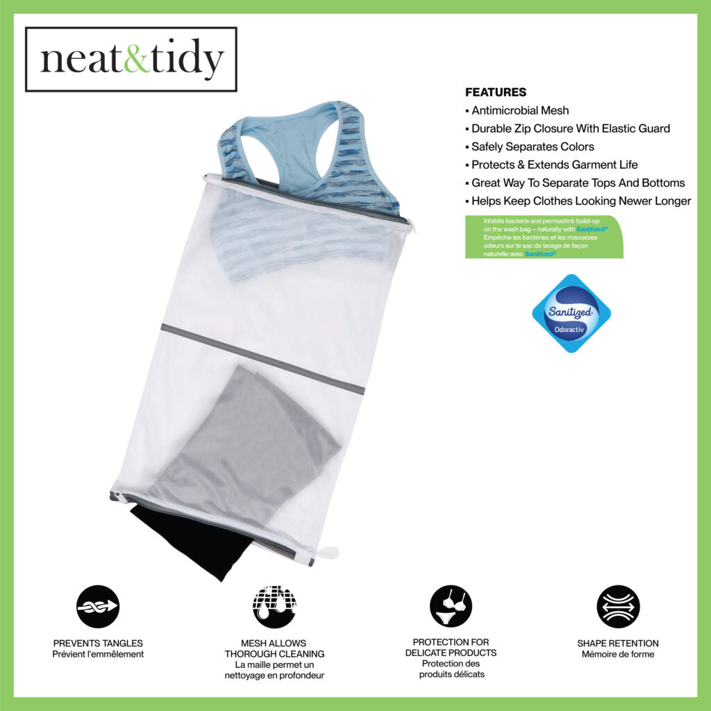 Mesh Twin Compartment Laundry Bag