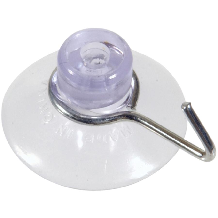 Small Clear Suction Hooks - 4 Pack