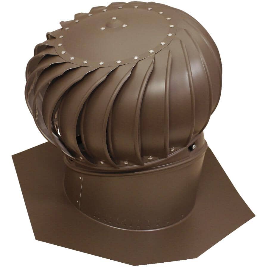 12" Brown Aluminum Turbine Vent