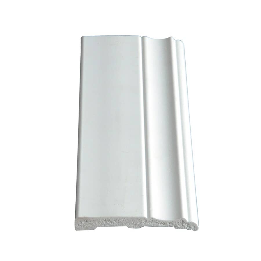 3/8" x 3" x 8' White PVC Colonial Baseboard Moulding