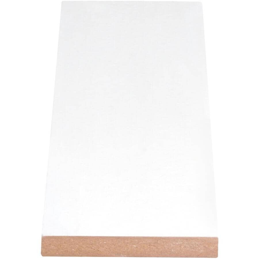 Primed MDF Surfaced Four Sides Eased Two Edges Moulding - 5/8" x 5-3/8" x 8'