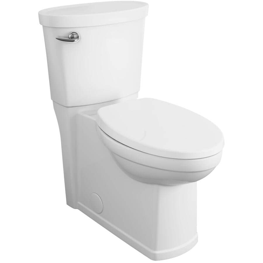 4.8 L Decor High Efficiency Elongated Toilet - with Concealed Trapway, 16.5" Right Height, White
