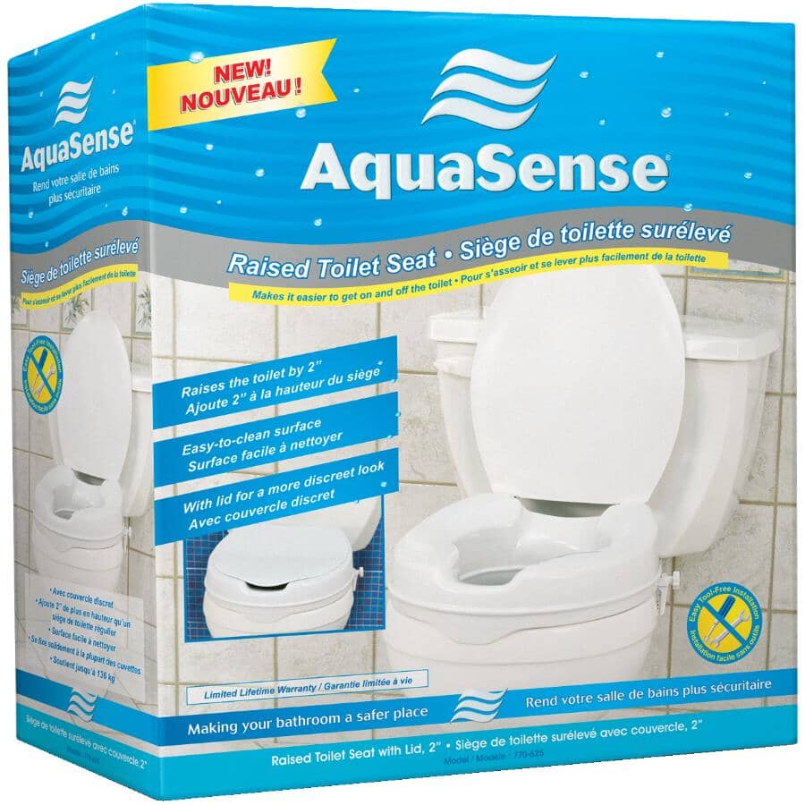 2'' Raised Toilet Seat with Lid