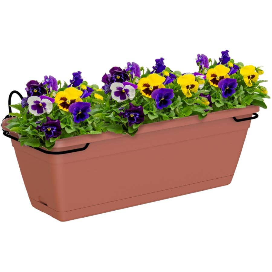 20" Venezia Water Reserve Patio Planter Kit - Terracotta