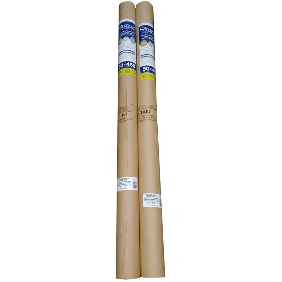 50" Aluminum Vapour Barrier, covers 450 sq. ft.