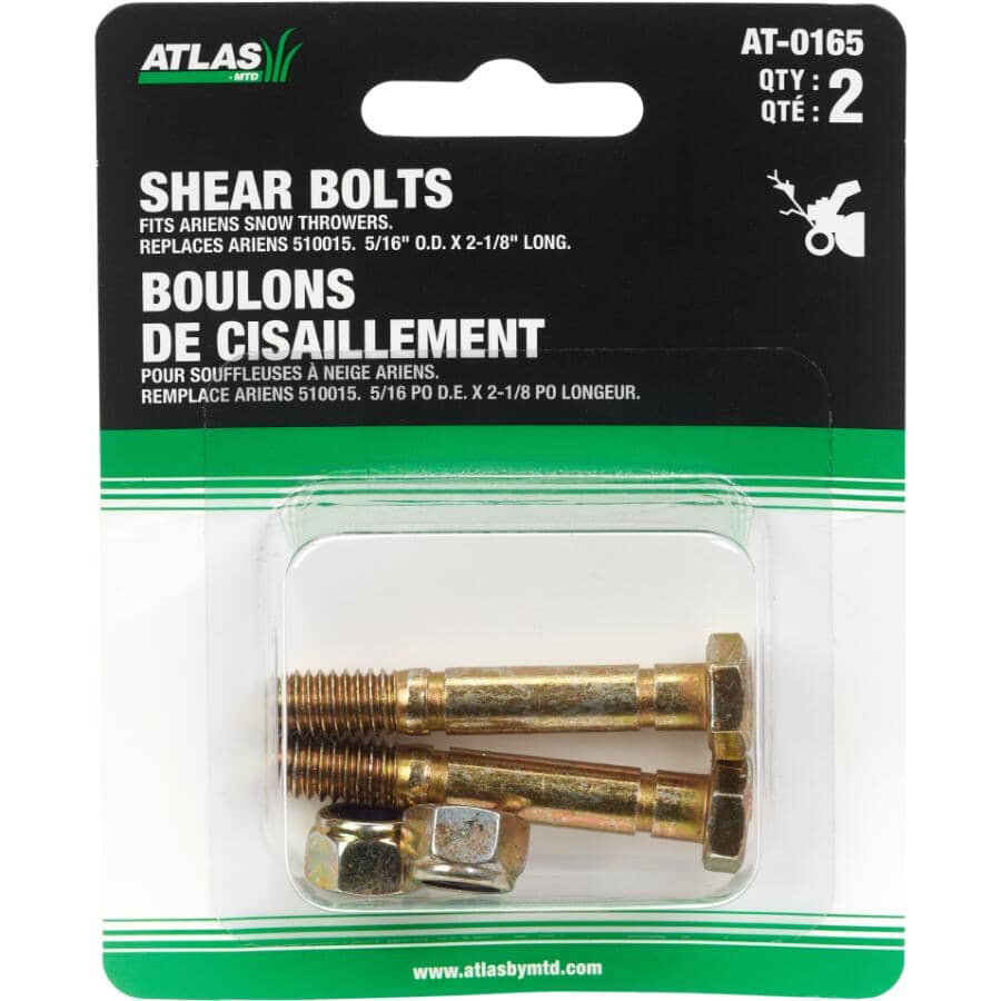 2 Pack Large Shear Bolts