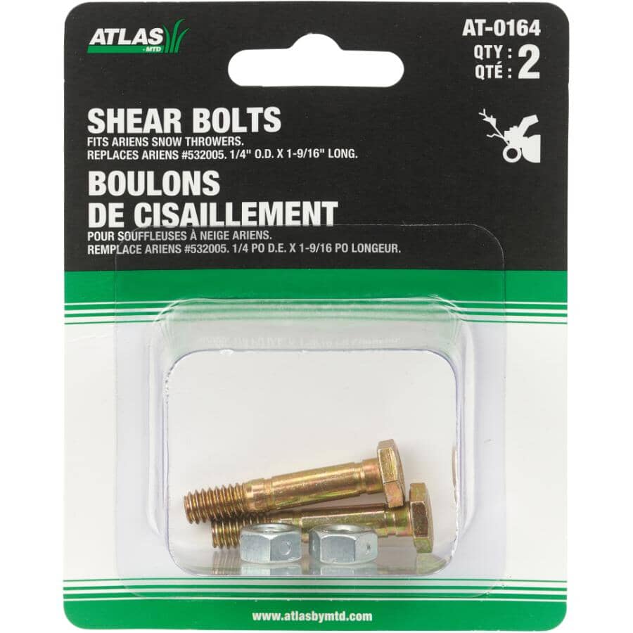 2 Pack Small Shear Bolts