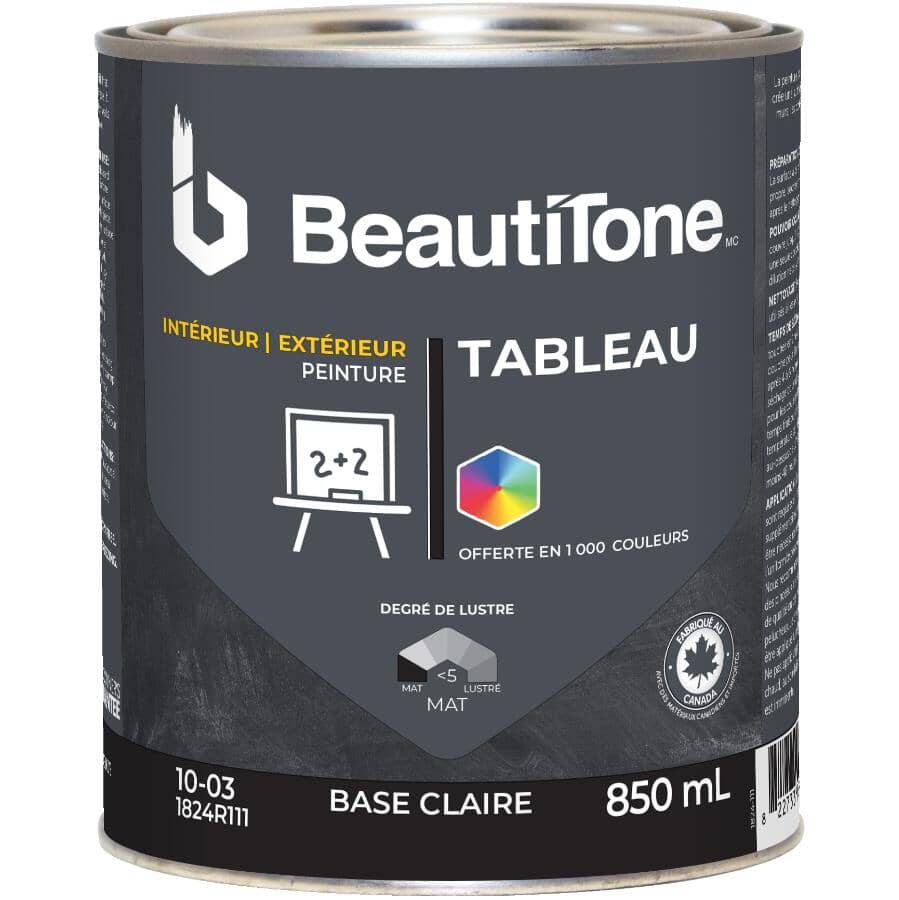 Interior / Exterior Chalkboard Paint - Clear Base, 850 ml