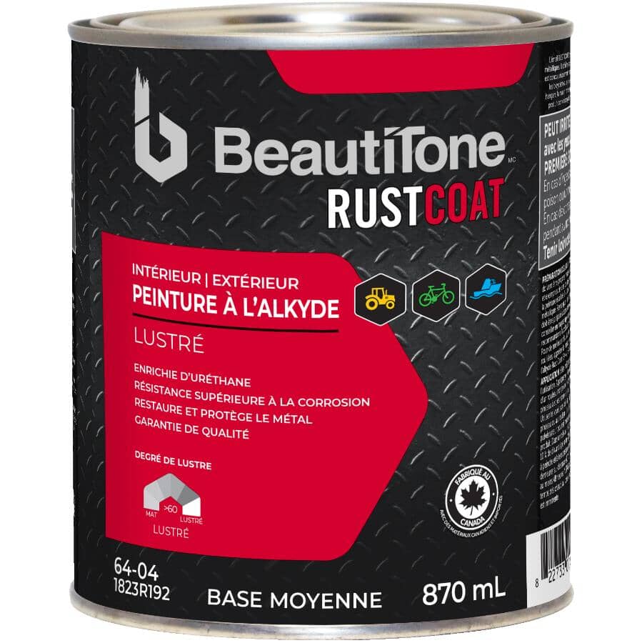 Alkyd Rust Paint - Gloss Medium Base, 870 ml