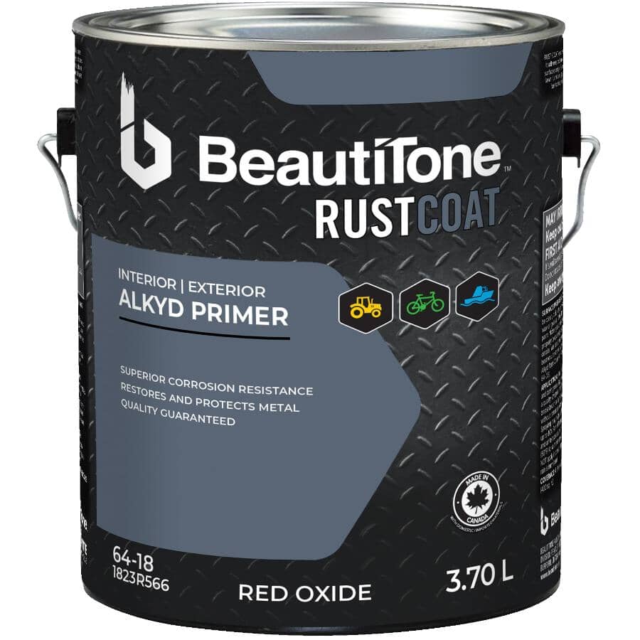 Alkyd Rust Primer - Red Oxide, 3.7 L