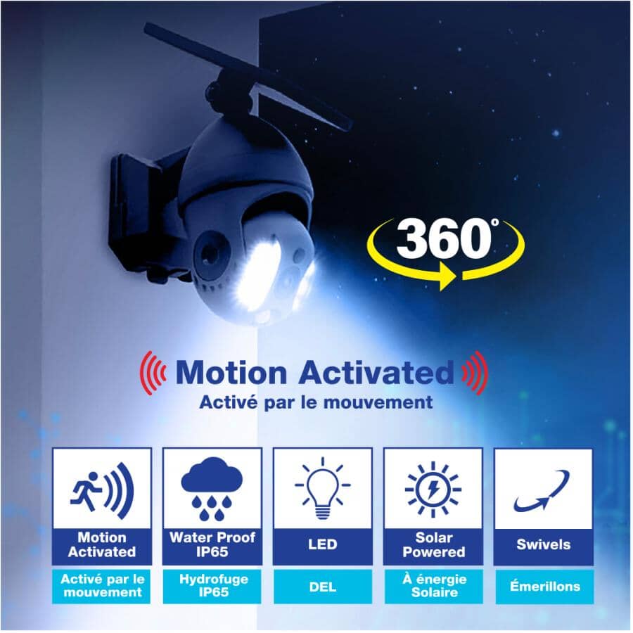 Bionic Spotlight Extreme Solar Powered Motion Sensor Security Light