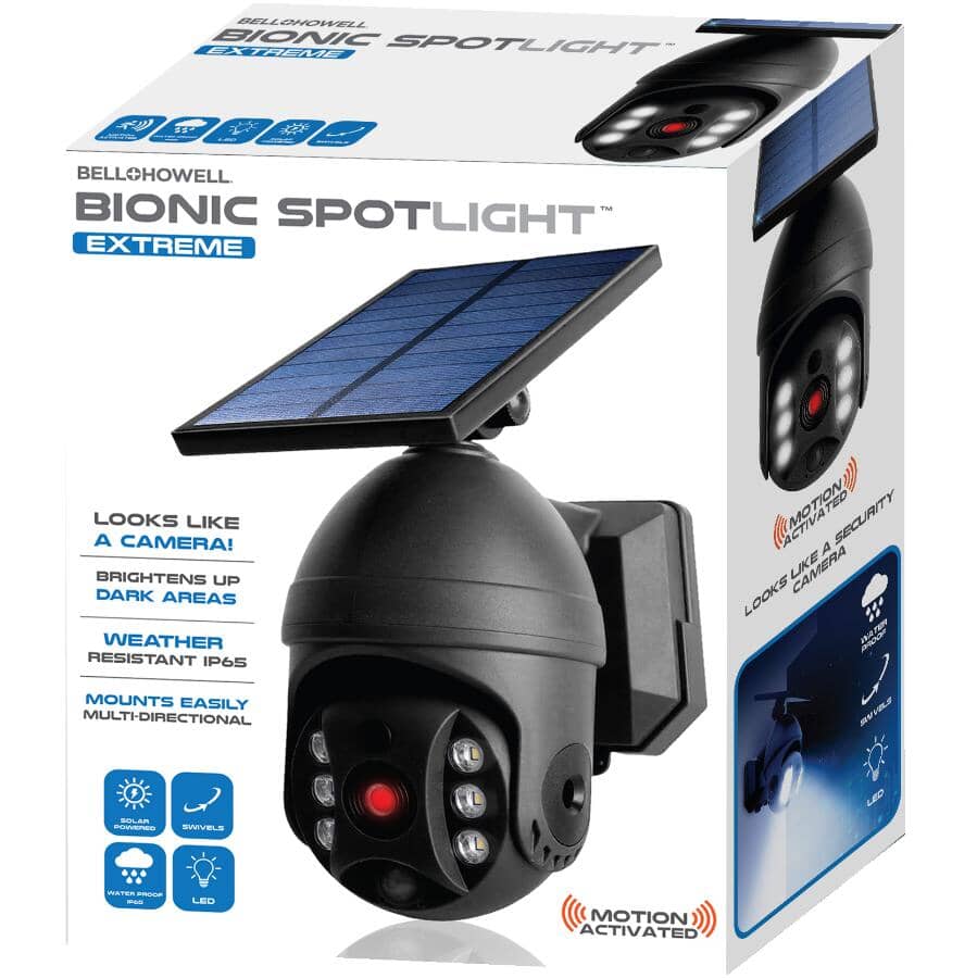 Bionic Spotlight Extreme Solar Powered Motion Sensor Security Light