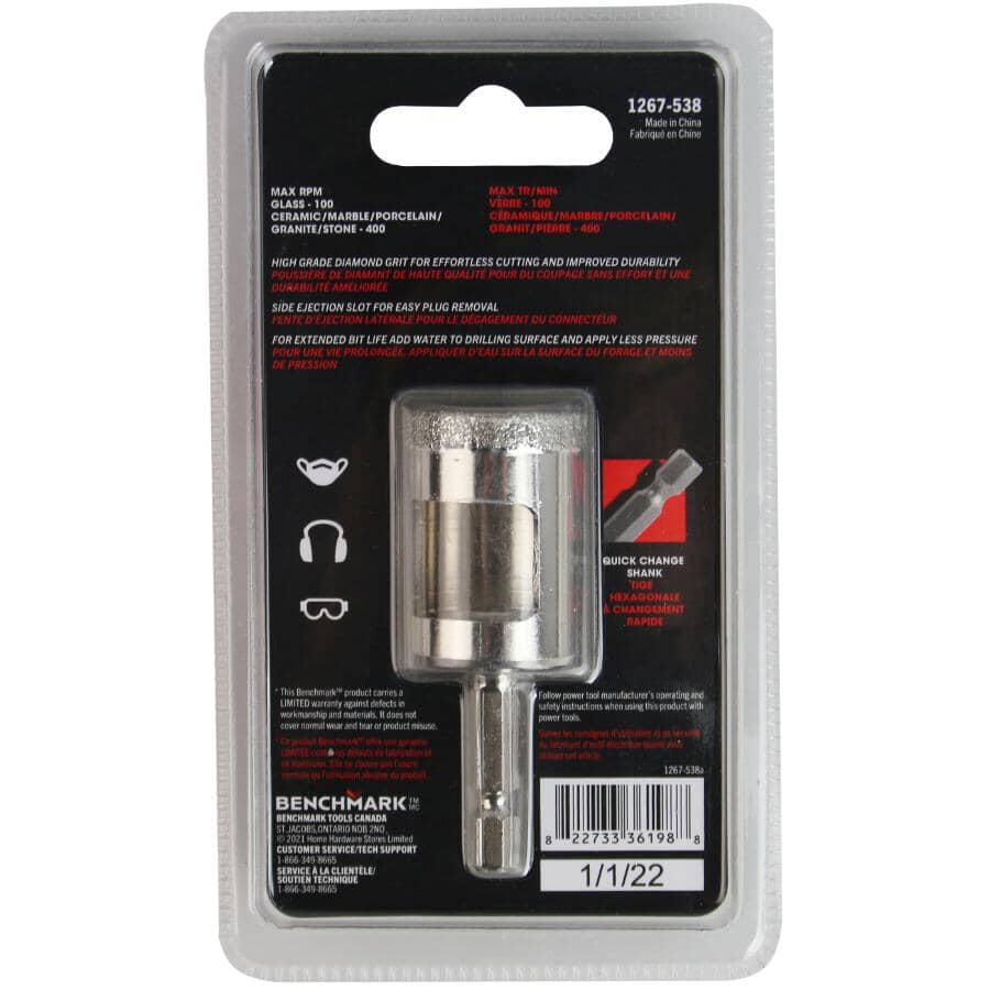 1" Quick Connect Diamond Hole Saw