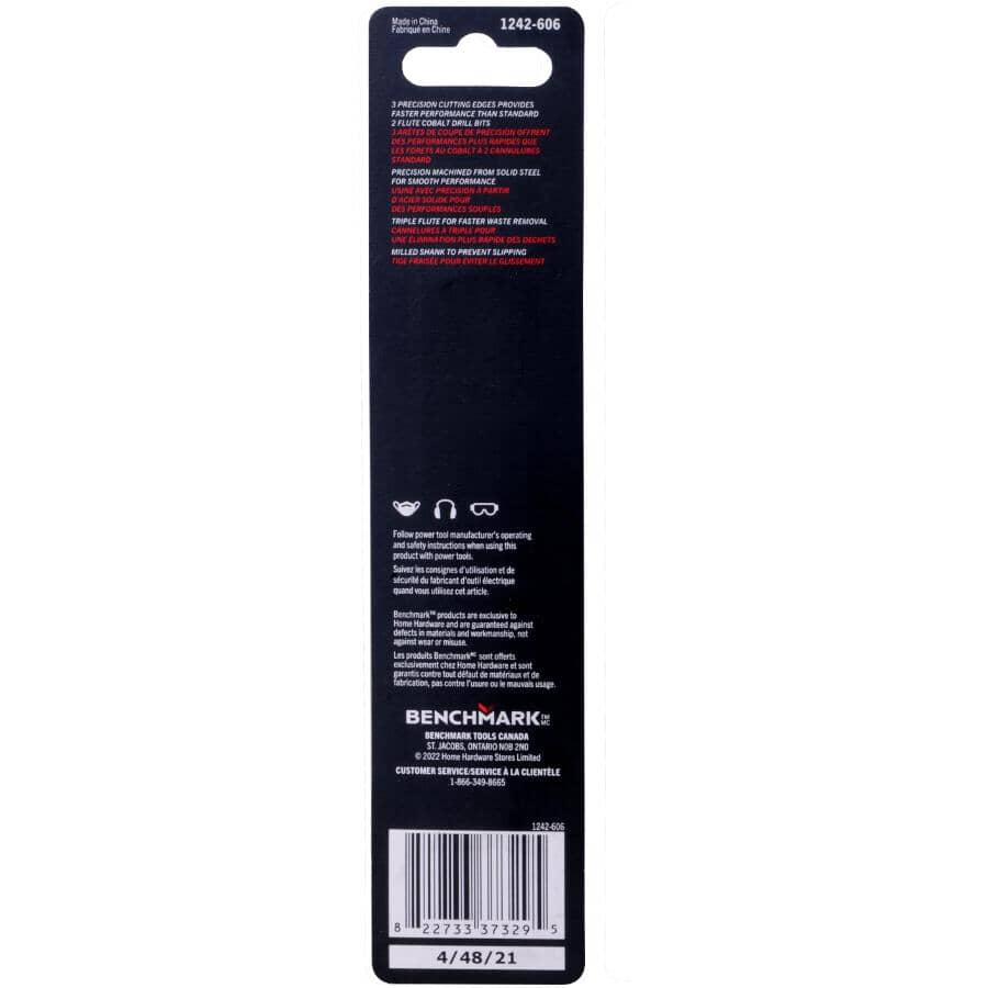 17/64" Cobalt Drill Bit - 3 Flute