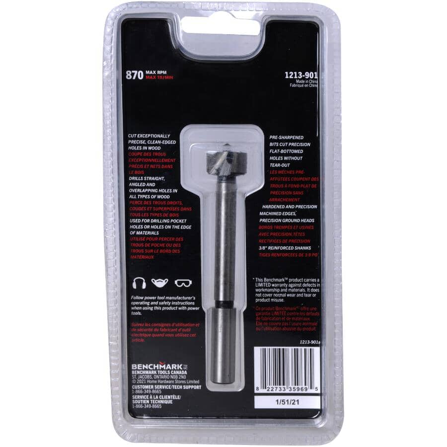 5/8" High Carbon Steel Forstner Bit