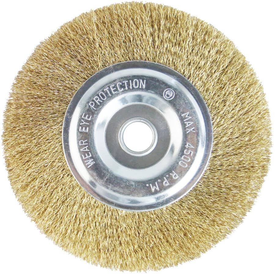 6" x 1/2" x 1/2" Fine Buffing Wire Wheel