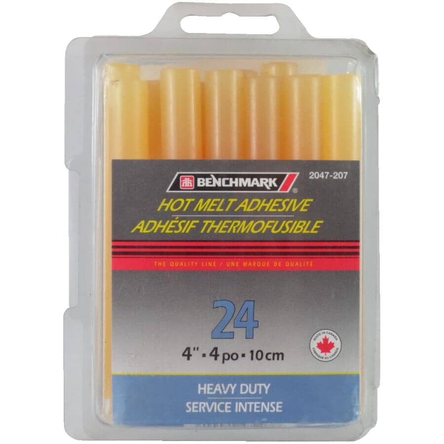 Heavy Duty Hot Melt Adhesive - 4", 24 Pack