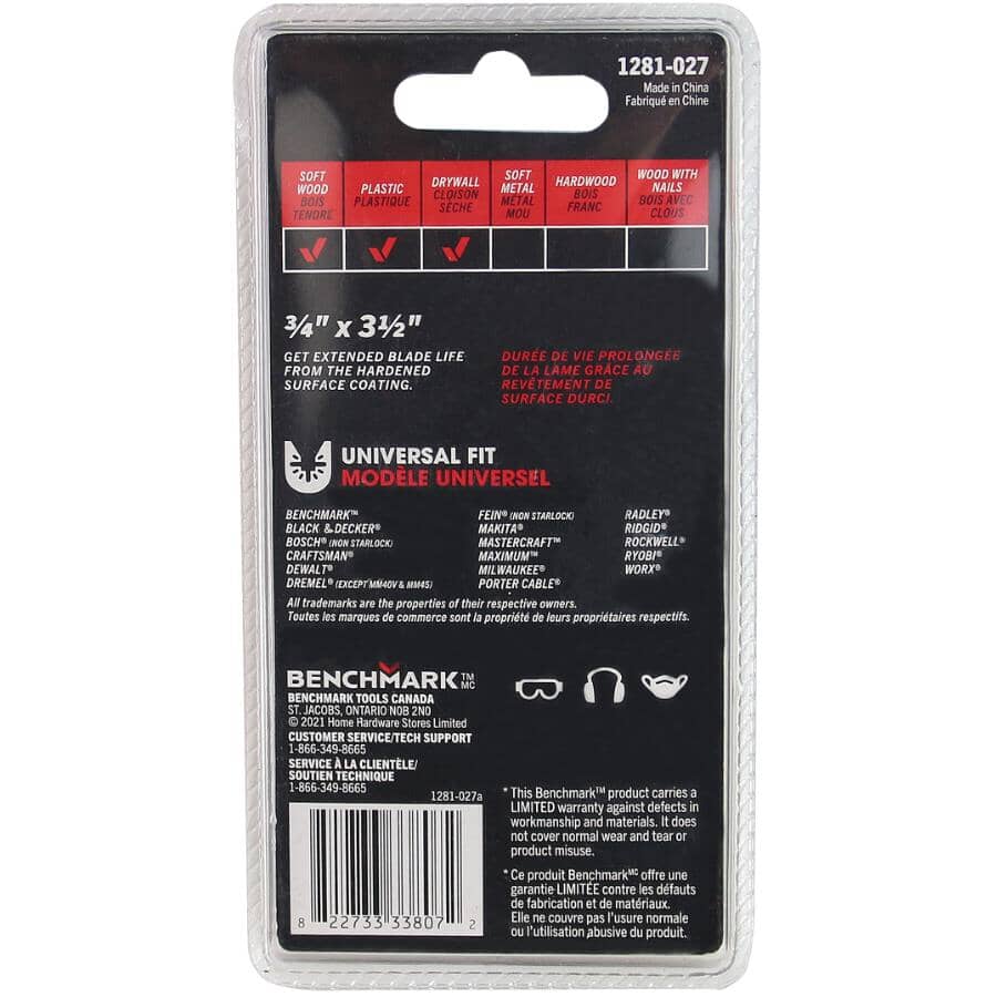 Plunge Oscillating Blades – 3/4", 2 pack