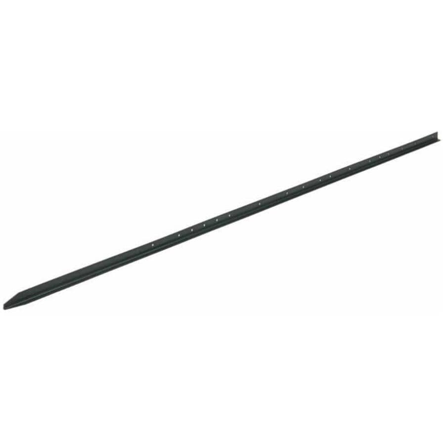 T-Rail Light Duty Steel Fence Post - Green, 6'