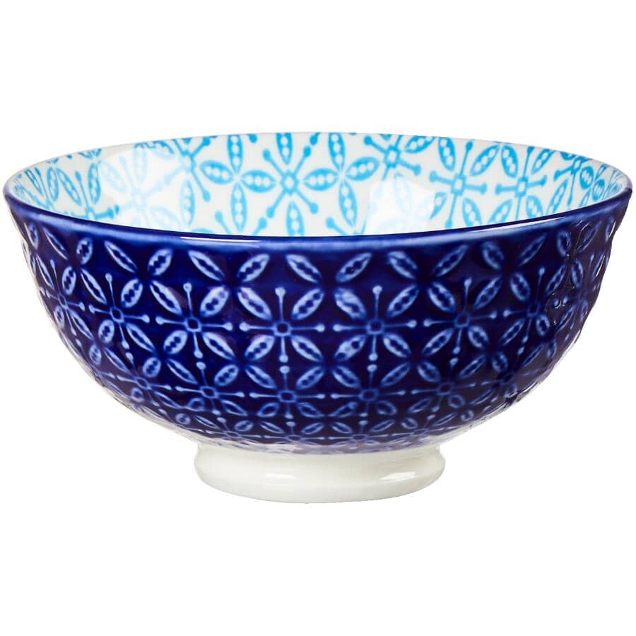 Stoneware Serving Bowl - Blue, 4.6"