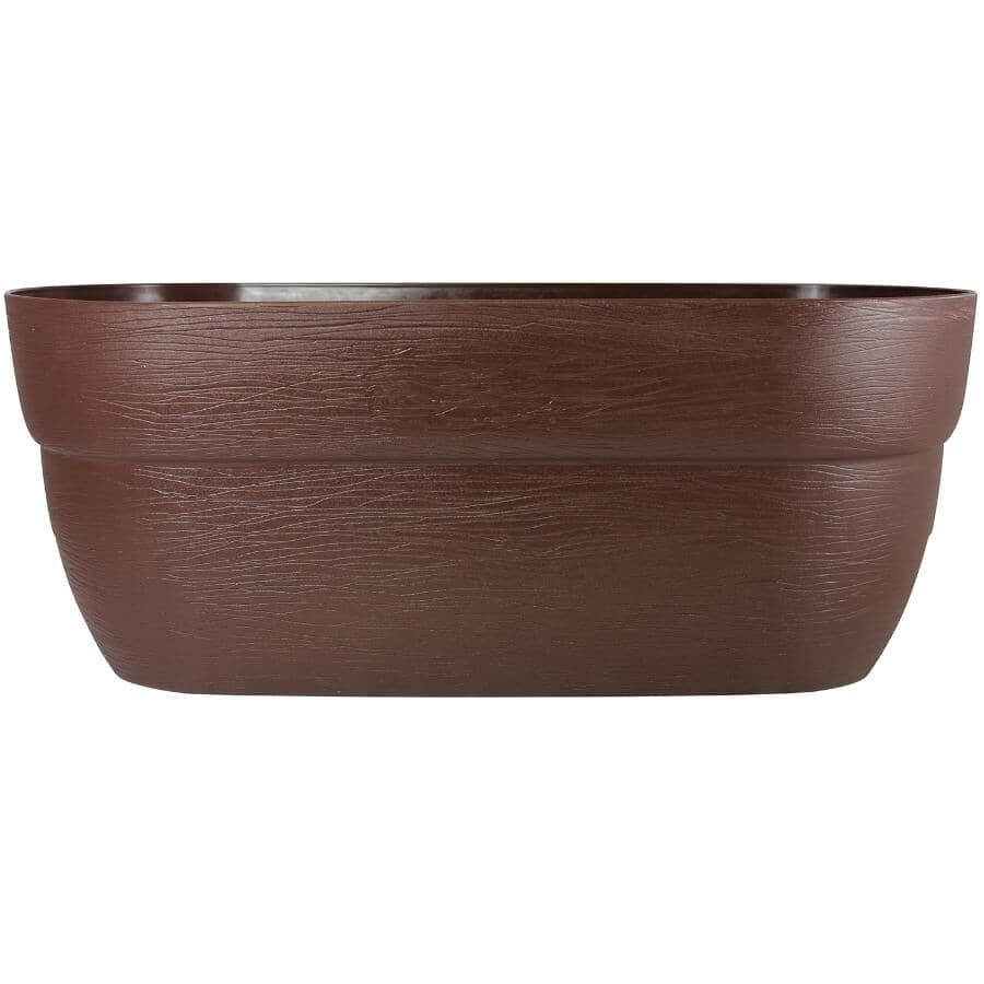 24" Deck Railing Planter - Brown