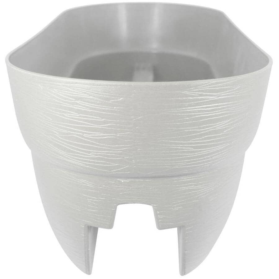 24" Deck Railing Planter - White