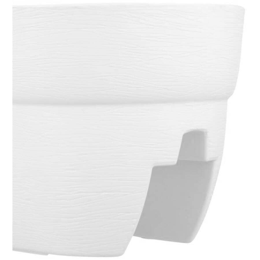24" Deck Railing Planter - White
