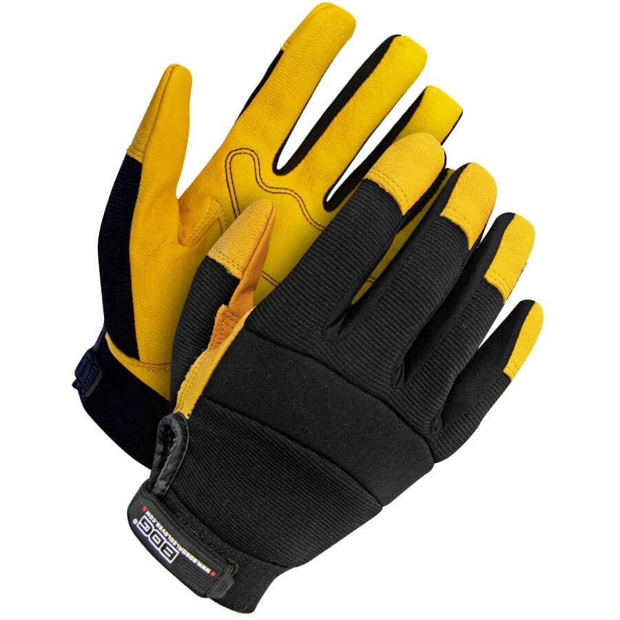 Goatskin Leather Mechanics Gloves - Medium